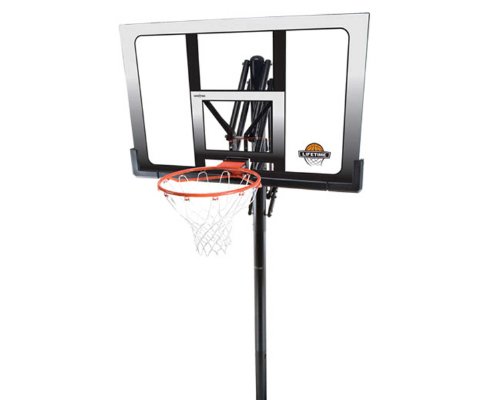 Lifetime In-Ground Power Lift Backboard Basketball System, 52-Inch