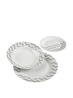 Zings Vajilla 18 Piezas Chevron