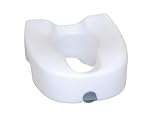 Axis Medical Bath Safety Plastic Standard/Elongated White Raised Toilet Seat