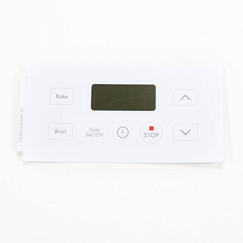 Kenmore 316354400 Range Control Overlay