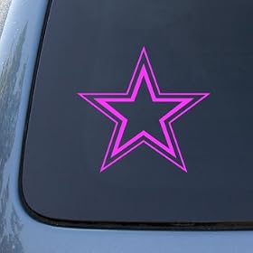 DALLAS COWBOYS - Football Vinyl Car Decal Sticker #1747 | Vinyl Color: Pink