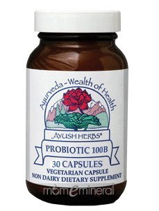 Probiotic 100B 30 Vegetarian Capsules by Ayush Herbs