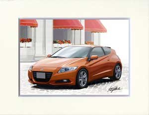 KEN-1（イラスト）: ホンダ　CR-Z（オレンジ）