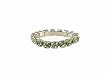Toe Ring - T10 - Crystal Band ~ Peridot (Green)