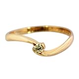 【Gemfa 送料無料】K10 ピンクゴールド ダイヤモンド リング 32768