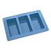SiliconeZone Mini Loaf Pan 3 Loaves, Blue