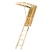Louisville Ladder L224P 250-Pound Duty Rating Wooden Attic Ladder Fits 8-Foot 9-Inch to 10-Foot Ceiling Height, 22.5-by-54-Inch Ceiling Rough Opening