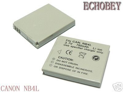: Power Media High capacity NB-4L Canon Replacement battery