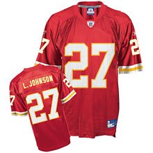 Reebok Kansas City Chiefs Larry Johnson Youth Replica Jersey Large