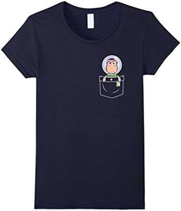 Women's Toy Pocket T Shirt - Funny Scientist Story XL Navy