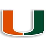 NCAA Miami Hurricanes 12 inch Vinyl Magnet