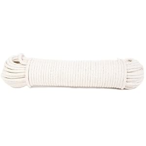 Koch 5600825 Braided Cotton Poly Sash Cord, Trade Size 8 by 100 Feet, White by
