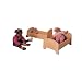 Childs Play Hardwood Doll Bed, 25" Length x 14" Width x 12" Height