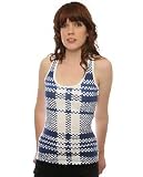 Triple 5 Soul - Triple 5 Soul The Picnic Plaid Racer Back Tank,Tops (Sleeveless) for Women (555 Soul)