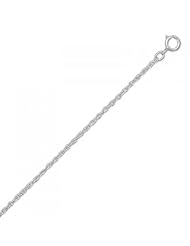 MMA Silver - 24 inch Light Rope Chain Necklace