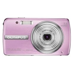 Olympus Stylus 760 7.1MP Digital Camera with Dual Image Stabilized 3x Optical Zoom (Pink)