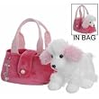 AURORA PINK POODLE Fancy Pals Pet Carrier - Purse w/ 8" Plush
