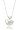 10k White Gold Apple Diamond Pendant (0.007 ct, I-J Color, I2-3 Clarity), 18