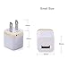 Wall Charger,3-Pack Universal 1.0 AMP Home AC USB Power Charger Adapter Wall Plug for Apple iPhone 6 6s Plus 5S/5C Samsung Galaxy S5/6/7 HTC LG Motorola Windows Phone and More(Blue/Purple/Gold)