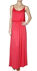 Rayon/Spandex Spring Summer Maxi Dress 
