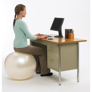 OPTP Gymnic Classic Plus Series 75 cm - Pearl White