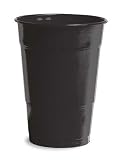 Black Velvet Plastic Cups, 16 Oz Solid (12pks Case)