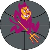 4' Round Arizona State University Sun Devils Basketball Rug
