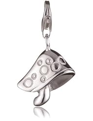VINANI brand Germany 925 Sterling Silver Charm Pendant Magic Mushroom shiny HPM