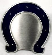 Indianapolis Colts Enamel Pewter Buckle, NFL Football Buckle