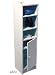 Jamerson Compact Bathroom Storage Shelf Unit White