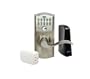 Schlage LiNK Wireless Keypad Entry Lever Lock Starter Kit System, Satin Nickel