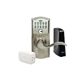 Schlage LiNK Wireless Keypad Entry Lever Lock Starter Kit System, Satin Nickel