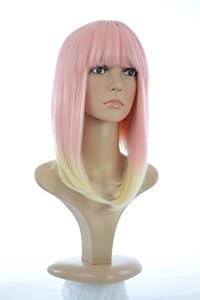 Pink and Blonde Candy Floss Inverted Bob Wig | Nicki Barbz Hairstyle Wig