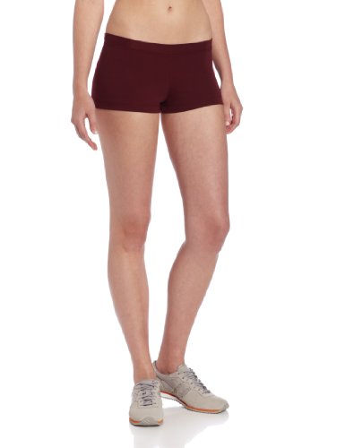 Capezio Women's Low Rise Boy Cut Short,Maroon,Medium