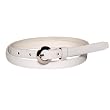 Womens Beautiful Elegant Leather Ultra Skinny Belt By Milidee