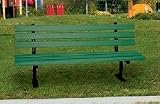 Engineered Plastic Systems GSLB4 4ft Garden Bench in Green with Steel Legs