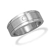 Stainless Steel and CZ Men's Ring