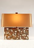 IMAGE OF Arteriors Home Short Rectangular Metal Contemporary Table Lamp
