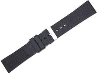 Silicone Rubber Watch Band - 22mm