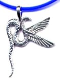 16 Blue Winged Serpent Necklace Sterling Silver Jewelry