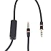NiceTQ Replacement 4FT 3.5MM Stereo Audio Cable Cord with Mic for Skullcandy Hesh 2 Headphones