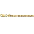 14K Yellow Gold Solid Rope Chain - 3.00mm - 18 inch