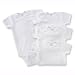 Gerber Onesies, 4 Pack, White, 3T