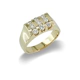 14K Gold Mens Diamond Ring Size 10.5 Photo 14K Gold Mens Diamond Ring Size 10.5