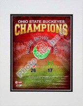 Ohio State Buckeyes 2010 Rose Bowl Champions Overlay 