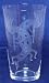 Individually Hand Etched Kokopelli Tumbler Glass 7"H Set / 4