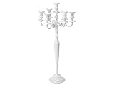 PT Candle Holder 7-Arms Glossy White