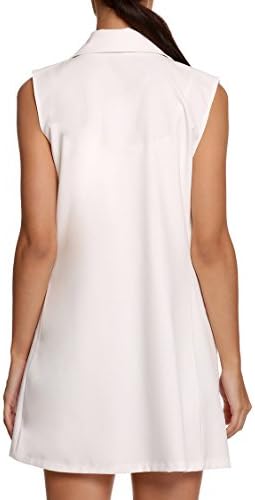 Worronland Ladies Autumn Sleeveless Long Open Blazer Vest Waistcoat White L