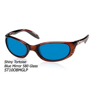 Costa Del Mar Stringer 580 Sunglasses Tortoise_Blue Mirror/Glass One Size
