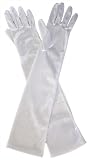 Dents long satin evening dress gloves, 3/4 (elbow) length - Ladies/Womens (7 colours)